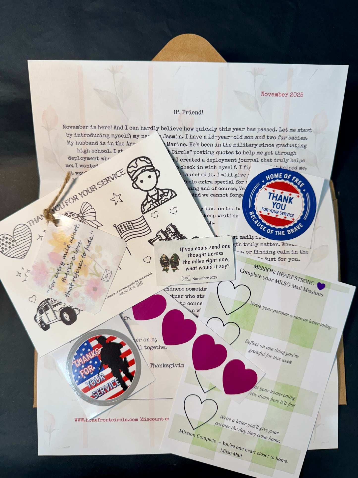 MILSO Mail – A Monthly Snail Mail Club for Military Spouses